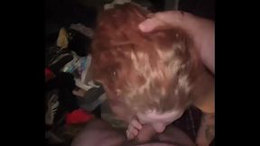 Redhead compilation! Gagging on dick