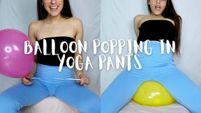 Balloon Popping in Yoga Pants