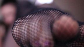 You pervert, jerk off on my feet