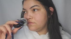 Labored breathing- Very real sounds- Nose fetish