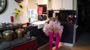 Sissy Dee Should Be Washing, but She Is Enjoying the Bubbles Too Much