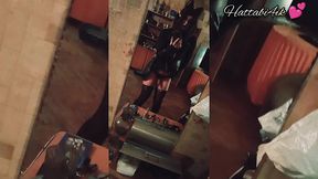 slut femboy squirt pleasure nonstop in front of the mirror