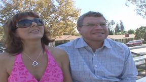 Busty MILFcuckolds her hubby with a younger dude