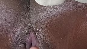 LOUD FART WARNING ⚠️⚠️⚠️ ebony teen lpv got creampie orgasm and fart loud while masturbating
