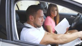 Brunette Temptress Explores Intense Passion in Outdoor Fetish Play