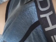 Hung Boy Hands Free Cums TWICE Insane Throbbing Precum