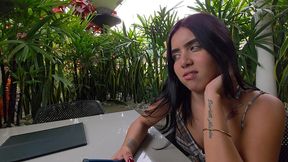 after inviting my friend to lunch, i take her to my house and fuck her.