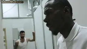 Forbidden Heat: Hot Hunk Trio Goes Bareback Rim-Crazy – Intense interracial Action