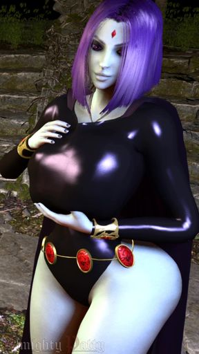 Raven Teasing With Her 3D Bazungas (Boob Growth)
