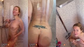 petite douche avant de me maquiller et me preparer