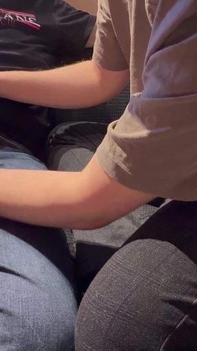 2 Guys Get the Uncut Cocks and Balls Out of Their Pants and Play