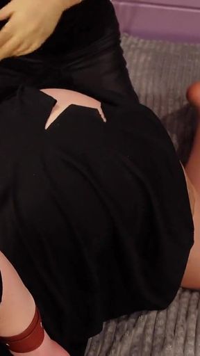 Clothes Ripping off - Cut the Dress - Lesbian Kinky Play (arya Grander & Mistress Priest)