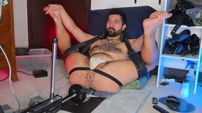 Two Cocks at Once on the Fuck Machine -- January 2026 Live Cam Show