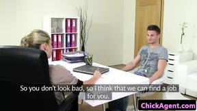 Cocksucking agent copulating with cock