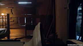 ”Bound babe submits to huge dick master”