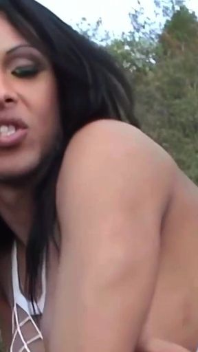 I'm Fucking This Beautiful Trans Woman in the Ass on the Hood of My Car