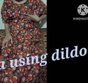 Meena Using Dildo to Satisfy Herself When No One Is Available to Fuck Her