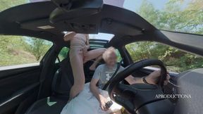 Desperate Panty Wetting Golden Shower Mouth Piss in My New Car