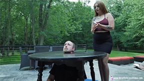Riley - Head in Table Human Ashtray
