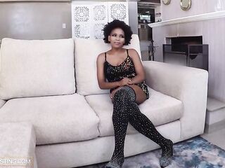 Breasty Black mother I'd like to fuck Hardcore Pounded By Large White Schlong In Interracial Casting