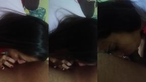 esposa safada pagando um boquete, antes do marido ir pro trabalho