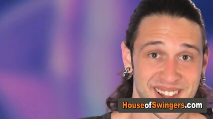 A mansion full of kinky swingers swapping partners and having big orgies.