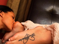 Blonde And Brunette Foot Fetish Fucking