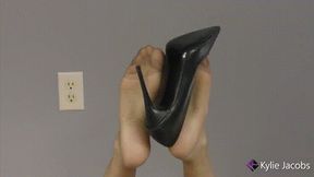 Black Heels Pantyhose Feet Shoeplay - Kylie Jacobsx - WMV 1080p HD