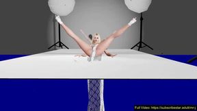 Margot Robbie Erotic Dance Elegant Dress