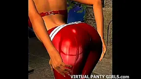 Sleazy Club 3D Anime Stripper Dances Before Hardcore Blowjob Session