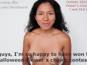 THANK YOU FOR YOUR VOTES IN THE HALLOWEEN CONTEST, I WON 1ST PLACE BECAUSE OF YOU! CHRISTINA RIO XOX