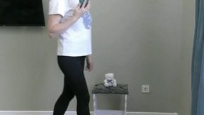 You're sitting on asmall white teddy bear, looking at your phone, and farting on it MP4 HD 720p