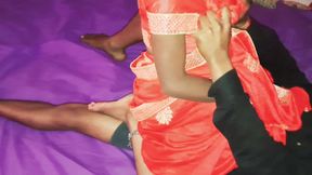 Newly Married Couples Valentine's Day Love in Bed