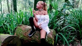 Estou me masturbando na frente do cara heterossexual no parque e gozo em sua m&atilde_o