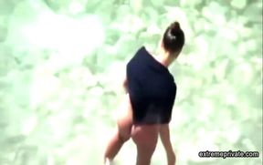 stepmother wades naked in the surf