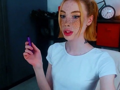 Unique Redhead SheBoy gets naked Webcam sex Show