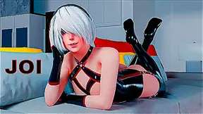 2B Teaches You Pleasure Control in Steamy Spanish Hentai Joi