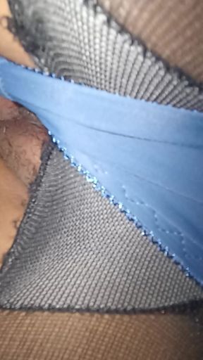 Stepniece in the Blue Lingerie with a Nice Ass