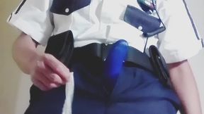 PoliciaUniform 1 CUM in CONDOM Video VERTICAL Lechazo en condón corrida dentro del condón!!!