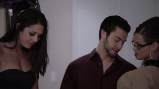 Sexy Chick in Glasses Allie James Has Hot Sex with Her Man