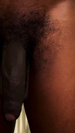 Throwing this BBC Around - Big Black Cock Jerking   Clip 1