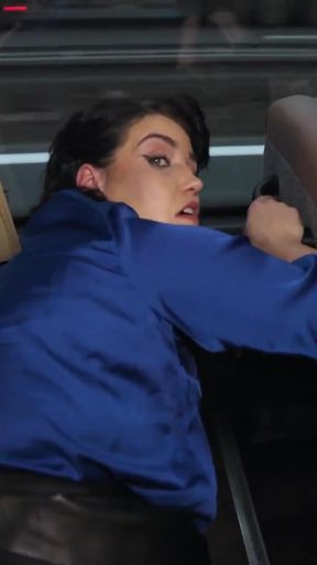 HUNT4K. Hot bus sex with big titty brunette   Clip 2