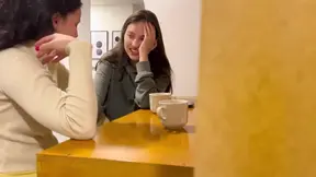 Two women explore each other's bodies and pleasure zones
