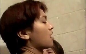 Tiny Thai Amateur Fucked in a Bathroom