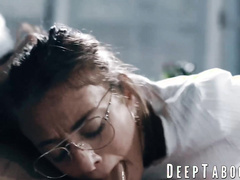 Religious babe Gia Derza commiting sinful fucking with a priest