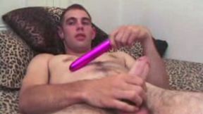 Nick Jacks Off With Sex Toys