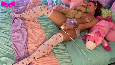 Taboo Diaper Girl Vibrating Pull Up Masturbation Dakota Marr ABDL