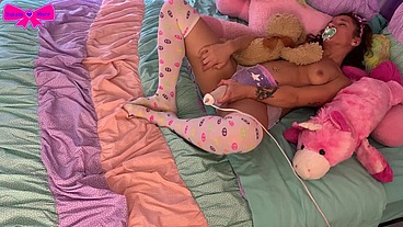 Taboo Diaper Girl Vibrating Pull Up Masturbation Dakota Marr ABDL