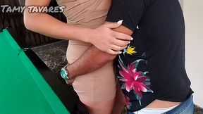 gangbang na mansao, em cima da mesa de sinuca