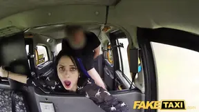 Sex Taxi Petite British minx loves anal booty call in taxi